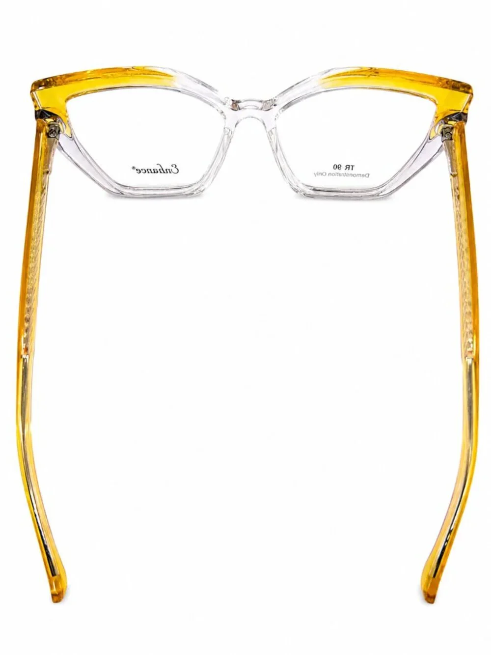 Enhance EN4488 Yellow Crystal 54-17-150 Eyeglass Frames